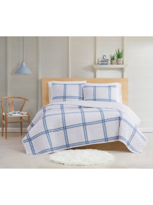 Cottage Classics Farmhouse Plaid Quilt Set