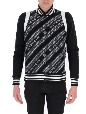 Givenchy Chain Jacquard Bomber Jacket