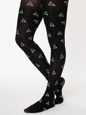 Harry Potter X Unique Vintage Deathly Hallows Tights