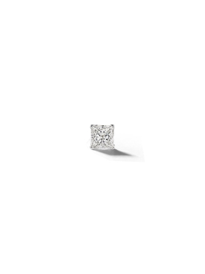 Princess Cut Diamond Single Stud