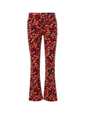 Marni Floral Printed Cropped Pants