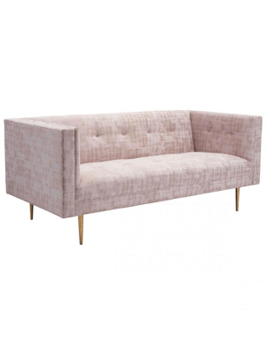 Candelabra Home Oasis Sofa - Pink Velvet