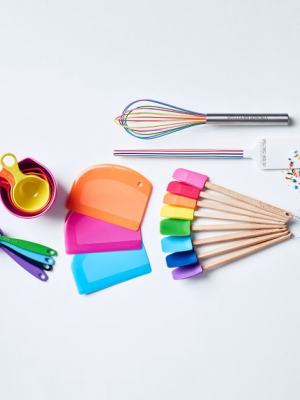 Flour Shop Multi-colored Measuring Spoons, Set Of 4