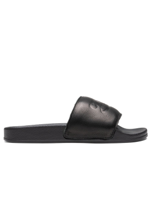 Heron Preston Logo Slider - Black/black