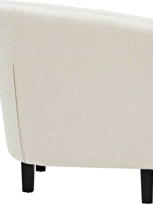 Paloma Upholstered Fabric Armchair Beige