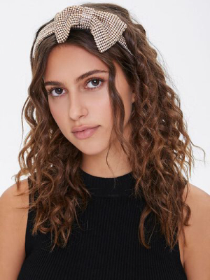 Rhinestone Bow Headband