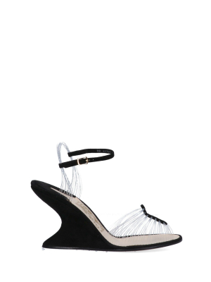 Salvatore Ferragamo Invisible 1947 Wedged Sandals