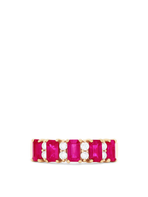 Effy Ruby Royale 14k Yellow Gold Ruby And Diamond Ring, 2.10 Tcw