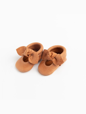 Newborn Zion Knotted Bow Mocc