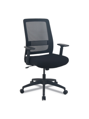 Alera® Ey Series Swivel Tilt Chair 20 1/4" X 20 1/2" X 22" Black Seat Ey4214b