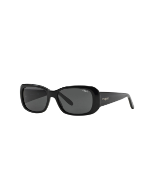 Vogue Vo2606s W44/87 Female Rectangle Lifestyle Sunglasses Black