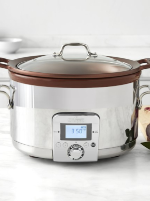 All-clad Gourmet Slow Cooker With All-in-one Browning, 5-qt.