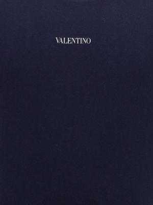 Valentino Logo Printed Crewneck T-shirt