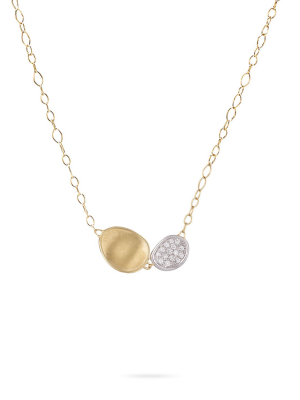 Marco Bicego® Lunaria Collection 18k Yellow Gold And Diamond Pendant