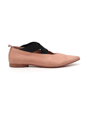 Uma Wang Crossover Strap Ballerina Flats