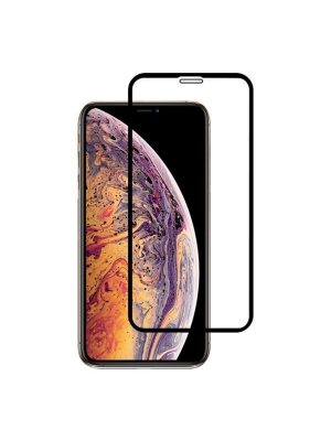 Valor 9h Clear Tempered Glass Screen Protector Film Cover For Apple Iphone 11 Pro Max/xs Max - Black