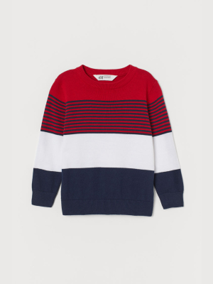 Fine-knit Cotton Sweater