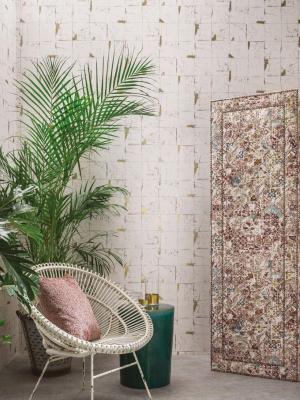 Faenza Tile Wallpaper In Stone From The Folium Collection By Osborne & Little