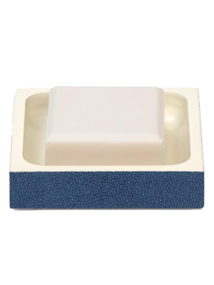 Pigeon & Poodle Manchester Square Soap Dish - Navy