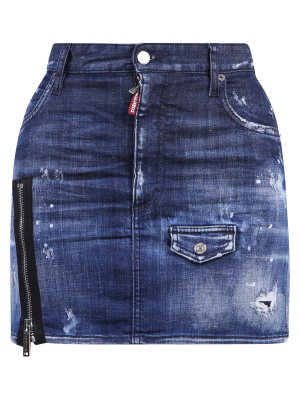 Dsquared2 Midi Denim Skirt