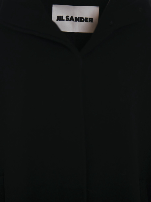 Jil Sander Hooded Draped Coat