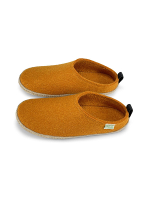 Women's Wool Slipper Slides - Orange