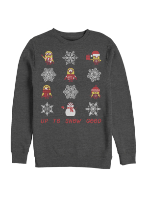 Men's Despicable Me Christmas Up To Snow Good Sweatshirt