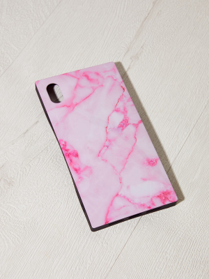 Idecoz Blush Marble Square Iphone Xr Case