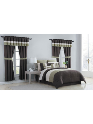 Vcny Home Essex Pleated Bed-in-a-bag Comforter Set