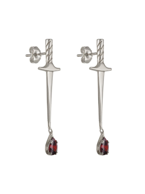 Dagger-drop-earrings