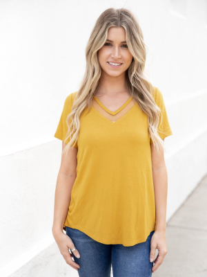 The Bliss Top - Mustard