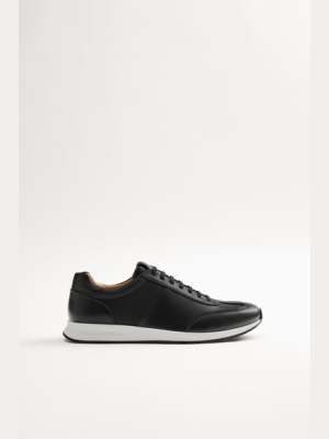 Embossed Black Sneakers