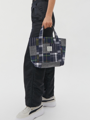 Uo Plaid Patchwork Tote Bag