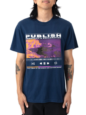 Nature Sound Tee - Navy