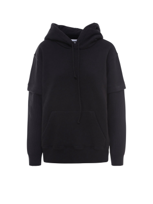 Mm6 Maison Margiela Layered Drawstring Hoodie