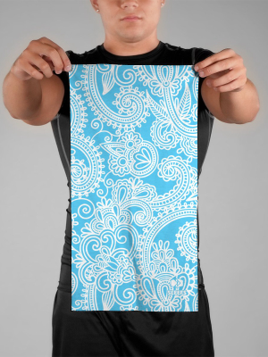 Paisley Pattern Blue Neck Gaiter