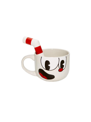 Just Funky Cuphead 20oz Ceramic Molded Mug, Cuphead