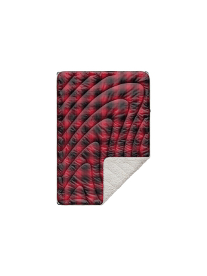 Sherpa Puffy Blanket - Junior Ombre Plaid