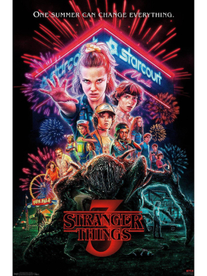 34" X 22" Netflix Stranger Things: Season 3: One Sheet Unframed Wall Poster - Trends International