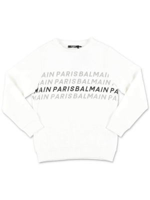 Balmain Kids Logo Printed Sweatshirt