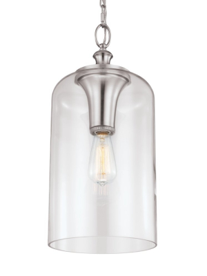 Hounslow Clear Glass Pendant In Various Colors