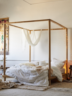Eva Wooden Canopy Bed