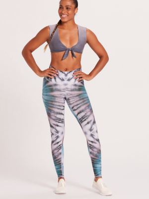 Tie Dye Coastal Barefoot Legging