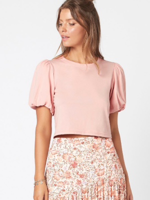 Monica Bubble Tee Blush