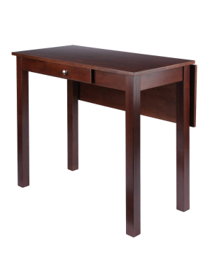 Perrone High Table With Drop Leaf Walnut - Winsome