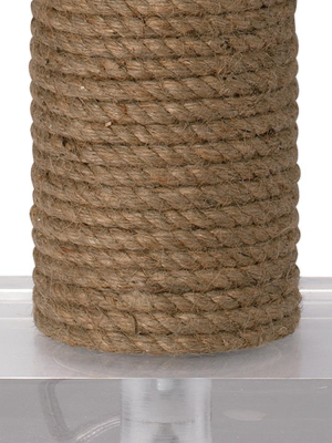 Jamie Young Cylinder Rope Table Lamp In Jute