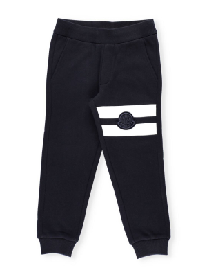 Moncler Enfant Logo Patch Sweat Pants