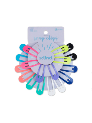 Scunci Snap Clips - 18pk