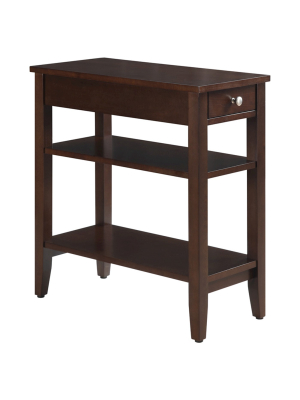 American Heritage 3 Tier End Table - Convenience Concepts