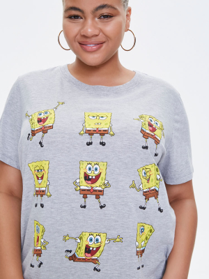 Plus Size Spongebob Squarepants Graphic Tee